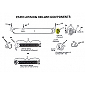 Idle End Assembly for Awning Roller 201500