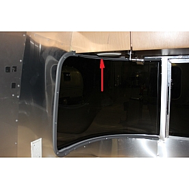Trim Ring Gray Upper Road Side for Airstream Window Wrap 201581-05
