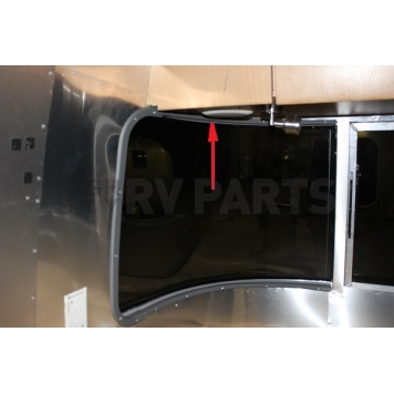 Trim Ring Gray Upper Road Side for Airstream Window Wrap 201581-05