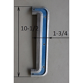 1970s' Airstream Rear Body Molding Aluminum End Cap