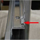 Hinge  inchJ inch Assembly for Airstream Rock Guard - 114750          