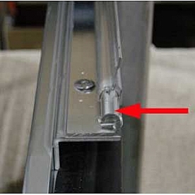 Hinge  inchJ inch Assembly for Airstream Rock Guard - 114750          