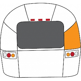 #3 Curb Side Rear Window Center Segment 104457-02