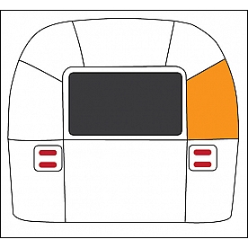Curb Side Rear/ Road Side Front  Window Level Segment 114889