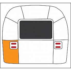 Rear Roadside Bottom Segment - 1983 to Present - 114895