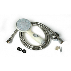 Camco Shower Head with 60 inch Hose - 5 Available Spray Settings - 43715