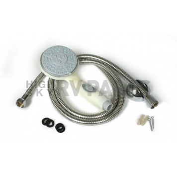 Camco Shower Head with 60 inch Hose - 5 Available Spray Settings - 43715