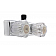 Dura Faucet Shower Control Valve with Clear Crystal Acrylic Knob Handle - DF-SA100A-CP