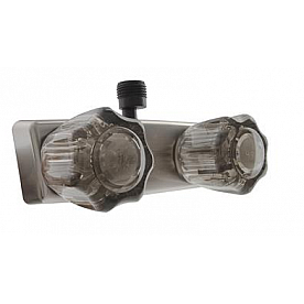 Dura Faucet Shower Control Valve with Smoked Crystal Acrylic Knob Handle