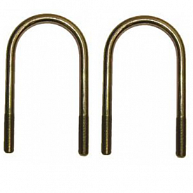 AP Products Leaf Spring U-Bolt Kit - 6-1/2 Inch Length 3.00 Inch Width - Set of 2 - 014-122070-2