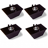 Torklift Bump Stop StableLoad Rubber Black - Set Of 4 - A7200