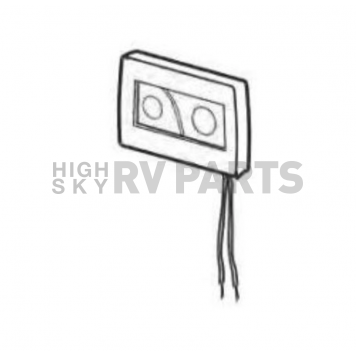 Thetford/ Norcold Cassette Toilet Flush Control Panel 50007