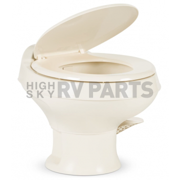 White Dometic 300 Series Low Profile Toilet 