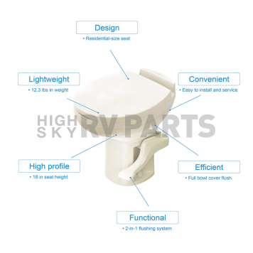 Thetford Aqua-Magic Residence RV Toilet - Standard Profile - 42171-4