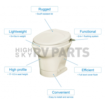 Thetford Aqua-Magic V RV Toilet - Standard Profile - 31676-1