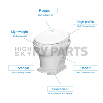 Thetford Aqua-Magic V RV Toilet - Standard Profile - 31671-2