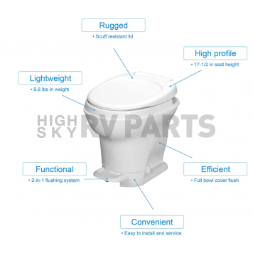 Thetford Aqua-Magic V RV Toilet - Standard Profile - 31679-1