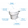 Thetford Aqua-Magic V RV Toilet - Low Profile - 31657