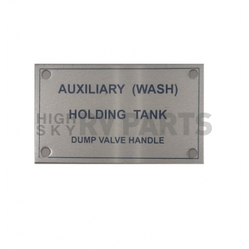 Auxiliary Dump Tank Valve Handle Tag 385101