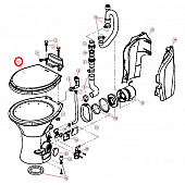 Dometic Toilet Seat Teal with Cover 600341909