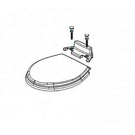 Dometic Toilet Seat Round Closed Front Bone Wood for 310/ 311 Series 385311950