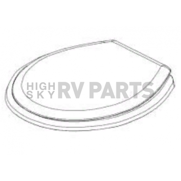 Dometic Toilet Seat for 300 Series Round Closed Front Bone 385311931