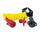 Hopkins MFG Trailer Connector Adapter 7-Way Blade To 6-Way Pin 8' - 47054