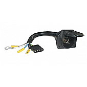 Pollak Trailer Wiring Connector Adapter - 7 Blade To 4 Flat - 12-723E