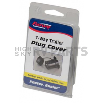 Trailer Wiring Connector Cover; For Use With 7 Way Trailer Connector; Black-1