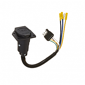 Valterra Trailer Wiring Connector Adapter - 7-Way Pin To 4 Flat - 12 inch Length - A10-7084VP