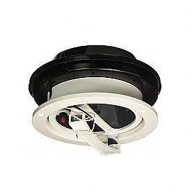 Airstream Bath Roof Vent 12 Volt White with Black Cover - 690266-01