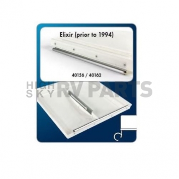 Camco Roof Vent Lid White 14 x 14 Elixir Vents Prior to 94 with Hardware - 40162-1