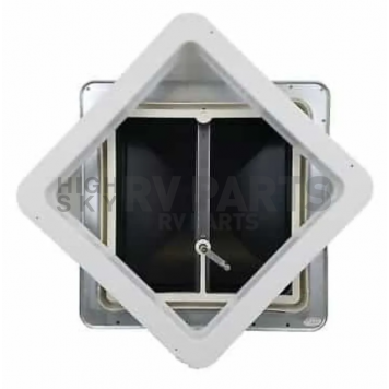 Heng's Industries Roof Vent Powered White - 14 Inch x 14 Inch with Remote - V071142-C1G1-4
