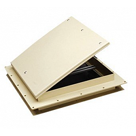 Heng's Industries Roof Vent 9 inch x 9 inch Without Fan Colonial White 17511-C1G