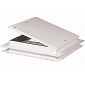Heng's Industries Roof Vent Manual White - 9 Inch x 9 Inch - 18511-C1G