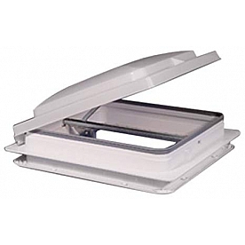 Heng's Industries Roof Vent - Manual White - 14 Inch x 14 Inch - 71311A-C1G1