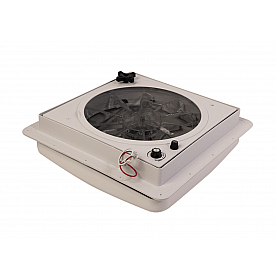 Heng's Industries Deluxe Zephyr Roof Vent 3 Speed - White Lid - SV1112-G4 
