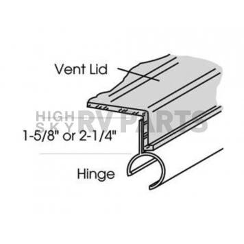 Roof Vent Lid for Hengs/ Elixir Old Style Series 20000 Amber 90084-C1-1