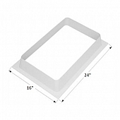 Garnish for Vintage Airstream Skylight White - 220335