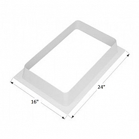 Garnish for Vintage Airstream Skylight White - 220335