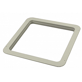 Ventline Roof Vent Trim Ring 14 Inch x 14 Inch x 5-1/8 Inch Depth - Polar White - VA0246-37