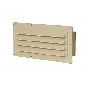 Ventline Stove Vent Hood Exhaust Outlet - 10-1/2 inch x 3-3/4 inch - Colonial White - V2009-02