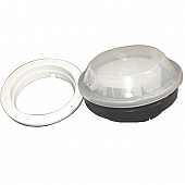 Power Ventilator 12V With 2 inch White Garnish & Clear Cover - 690266-04