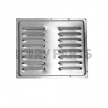 Louvered Refrigerator Exterior Vent Cover Aluminum without Lever 108131-02