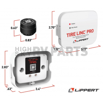 Lippert RV Tire Pressure Monitoring System - TPMS With 2 Sensors - 2024115887-1