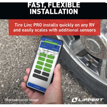 Lippert RV Tire Pressure Monitoring System - TPMS With 2 Sensors - 2024115887-6