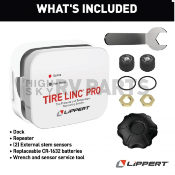 Lippert RV Tire Pressure Monitoring System - TPMS With 2 Sensors - 2024115887-2