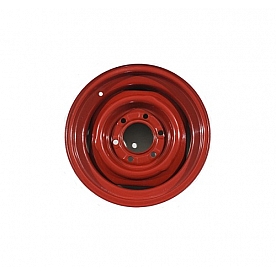 Wheel Red Steel 15 inch with 6 Lug - 106156R