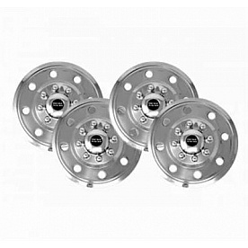 Pacific Dualies Wheel Simulator - Stainless Steel Front And Rear - Set Of 4 - 62-1608