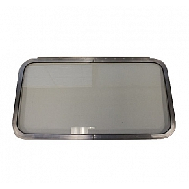  40.5 inch x 22 inch Airstream Side Window Curved Glass and Sash Assembly - 680178